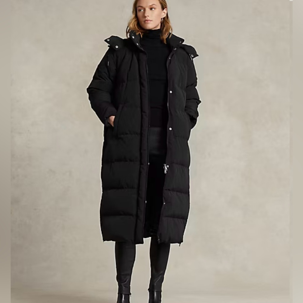 NWT Polo Ralph Lauren Water-Repellent Long Down Coat, small